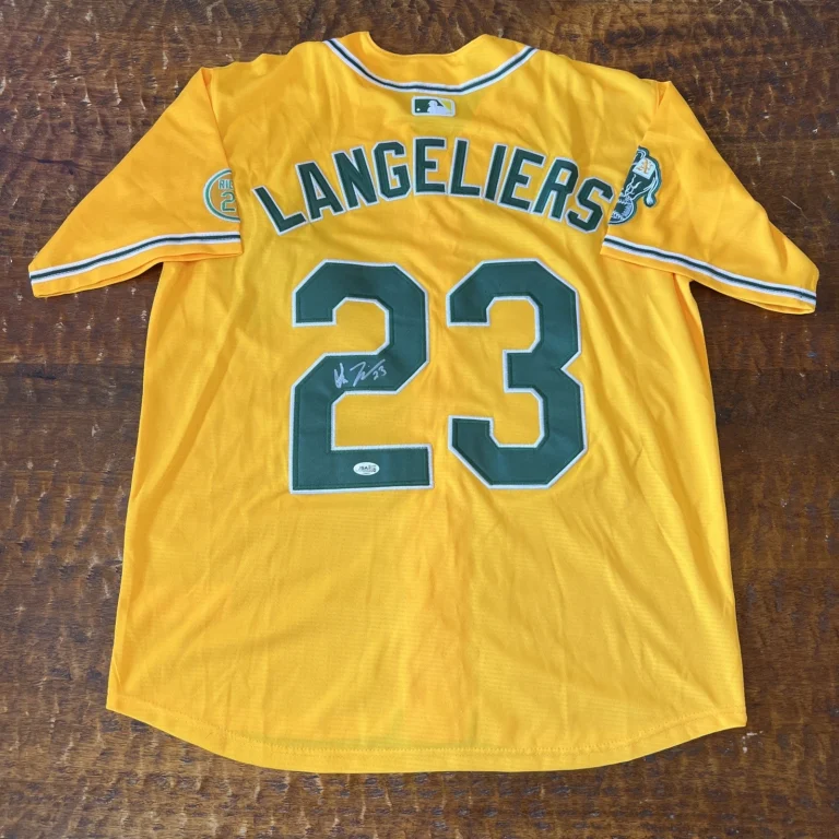 Shea Langeliers Signed Athletics Jersey JSA Coa Autographed A’s