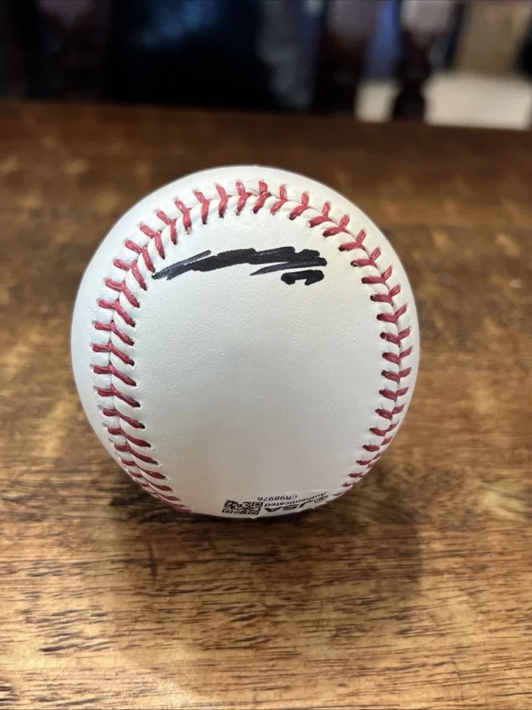 Jung Hoo Lee Casey Schmitt Susac Signed Major League Baseball JSA Coa Giants