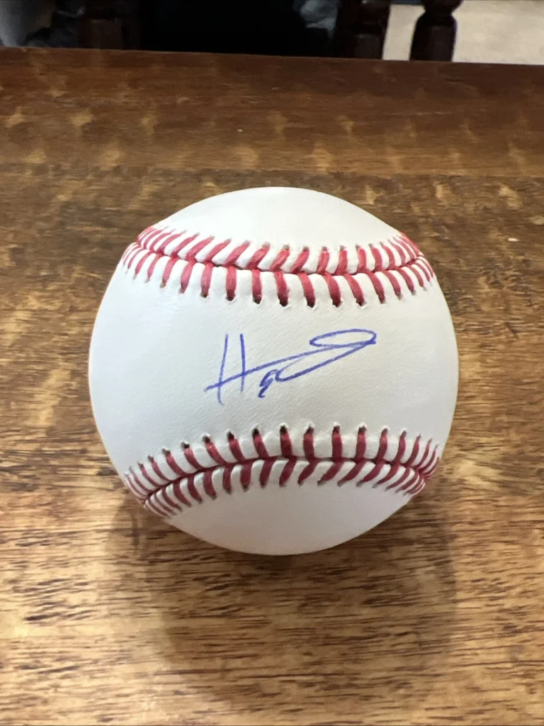 Henry Bolte Signed Official Major League Baseball JSA Coa Athletics Autographed