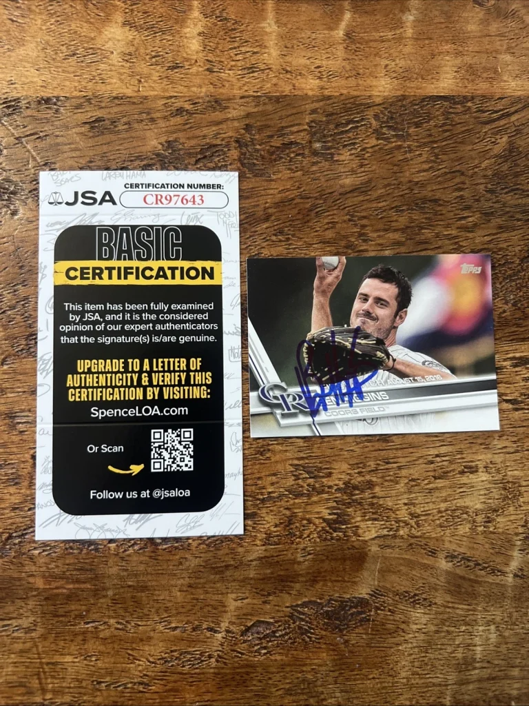 Ben Higgins IP Signed Topps First Pitch Card JSA Coa Autographed The Bachelor