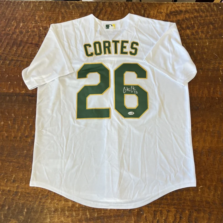 Carlos Cortes Signed Athletics Jersey JSA Coa Autographed A’s