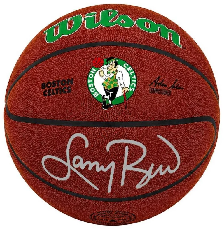 Larry Bird Signed Boston Celtics Logo Wilson Alliance NBA Basketball - (SS COA)
