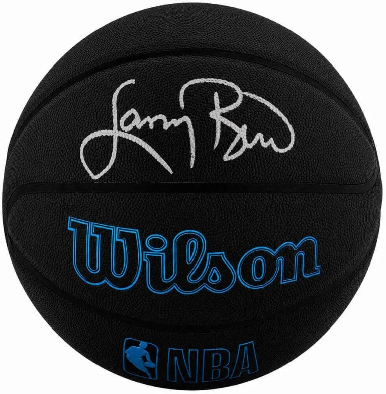 Larry Bird Signed Wilson Forge Plus Black Full Size NBA Basketball - (SS COA)