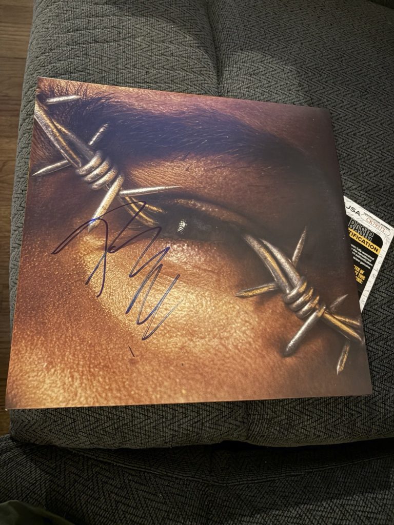Post Malone SIGNED Vinyl ALBUM JSA Authenticated COA Beerbongs And Bentleys
