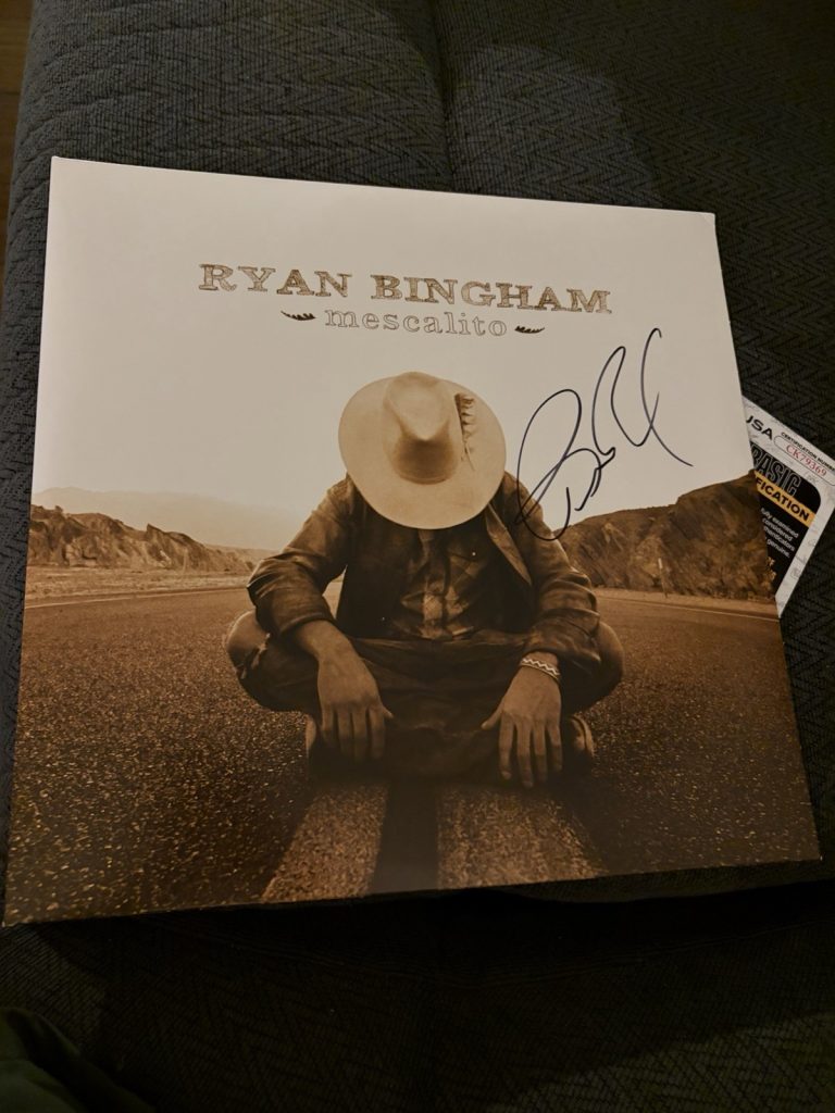 Ryan Bingham SIGNED Vinyl ALBUM JSA Authenticated COA Mescalito Yellowstone
