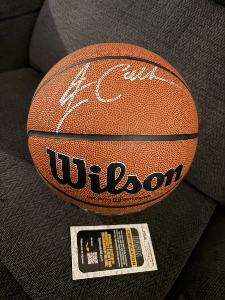 Jim Calhoun Signed NCAA Basketball JSA COA Authentication Autographed UCONN