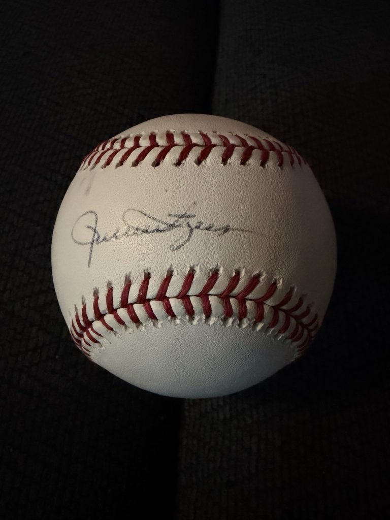 Rollie Fingers Signed Baseball Official Authentic Rawlings ROMLB Gene Budig