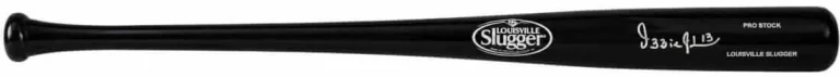 Ozzie Guillen Signed Louisville Slugger Black Pro Stock Baseball Bat - (SS COA)