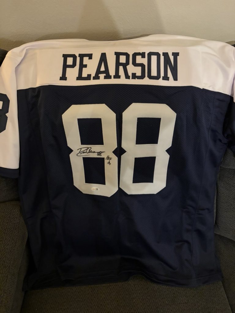 Drew Pearson SIGNED Dallas Cowboys Jersey Stitch XL JSA Authenticated COA