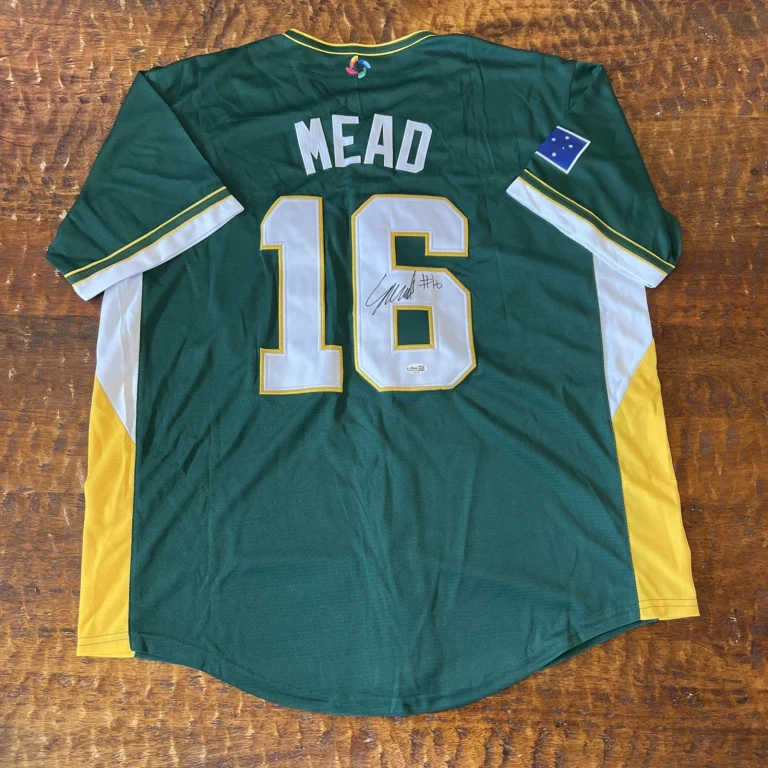 Curtis Mead Signed Australia WBC Jersey JSA Coa Autographed