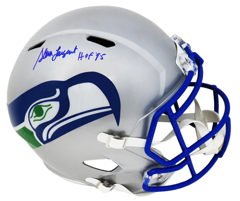 Steve Largent Signed Seahawks T/B Riddell F/S Speed Rep Helmet w/HOF'95 - SS COA