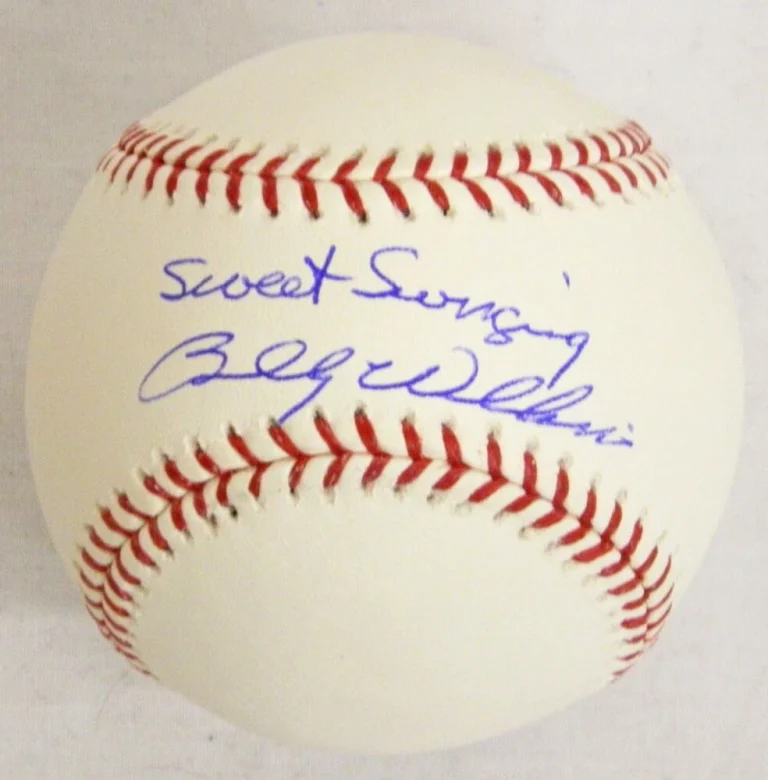 Cubs BILLY WILLIAMS Signed Official MLB Baseball w/Sweet Swinging - SCHWARTZ