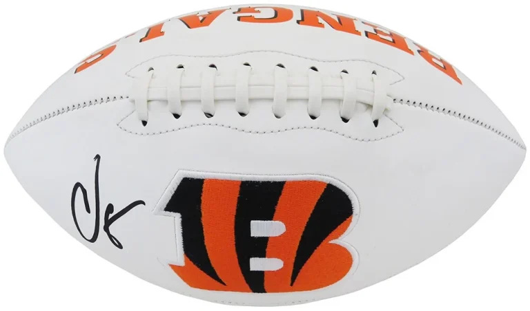 Chad Johnson Signed Cincinnati Bengals White Logo Football - (SCHWARTZ COA)