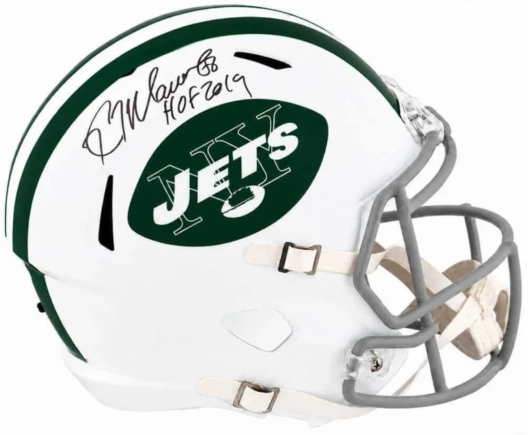 Kevin Mawae Signed Jets 65-77 Style Riddell F/S Replica Helmet w/HOF - (SS COA)