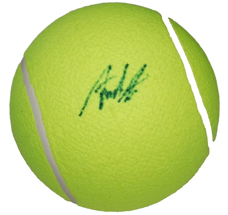ANDRE AGASSI signed (US OPEN) Tennis Star jumbo tennis ball BECKETT BAS AG006356