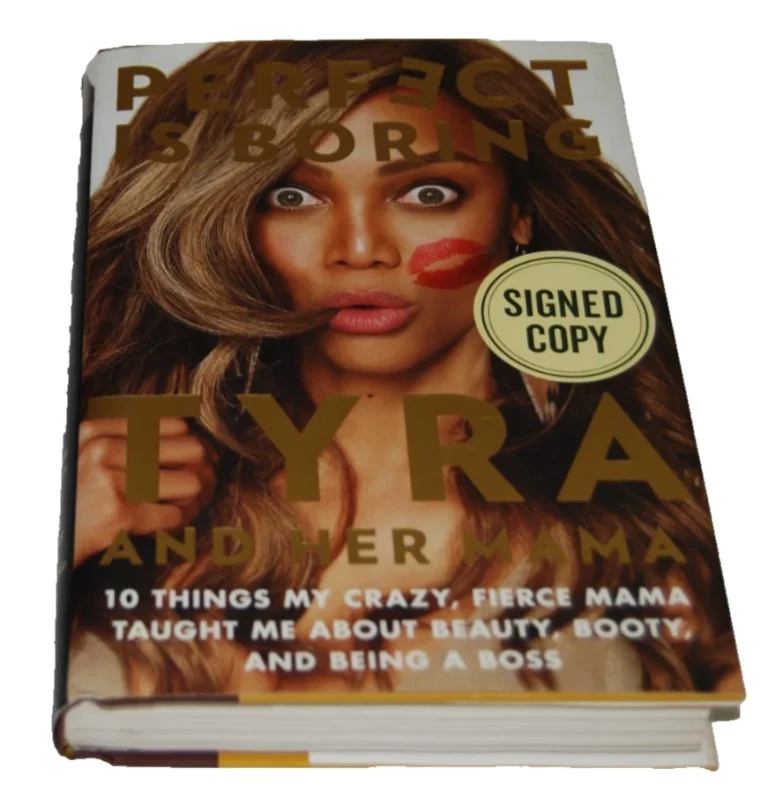 TYRA BANKS and her MAMA signed (PERFECT IS BORING) book BECKETT BY085969