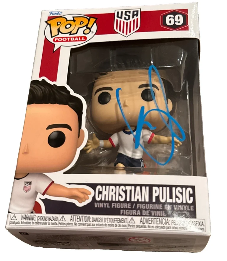 CHRISTIAN PULISIC signed (TEAM USA) Football Soccer Funko Pop #69 JSA CS22880