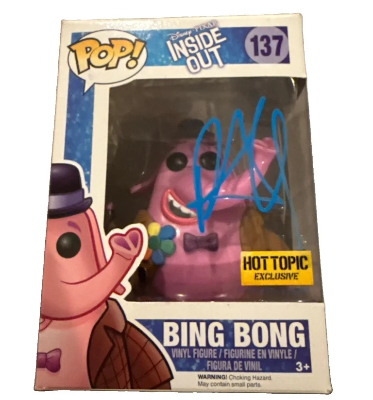 RICHARD KIND signed (INSIDE OUT Bing Bong Disney Funko Pop #137 BECKETT BY085873