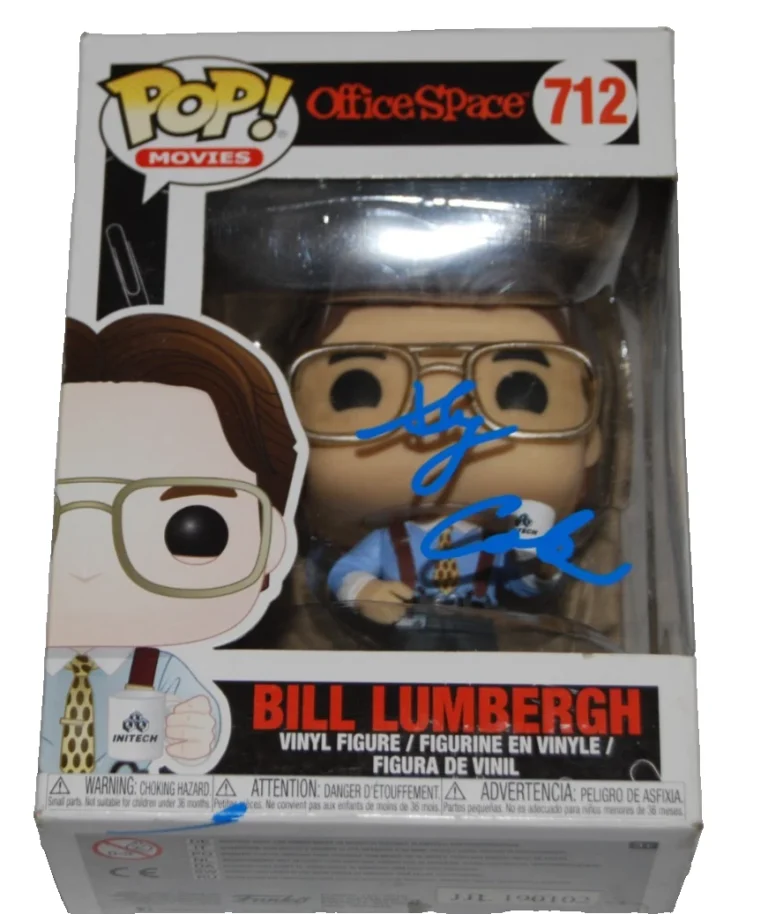 GARY COLE signed (OFFICE SPACE) Bill Lumbergh Funko Pop #712 BECKETT BY085876