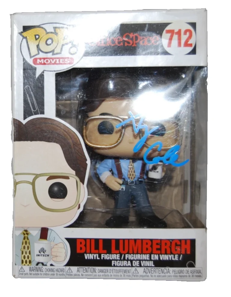 GARY COLE signed (OFFICE SPACE) Bill Lumbergh Funko Pop #712 BECKETT BY085877