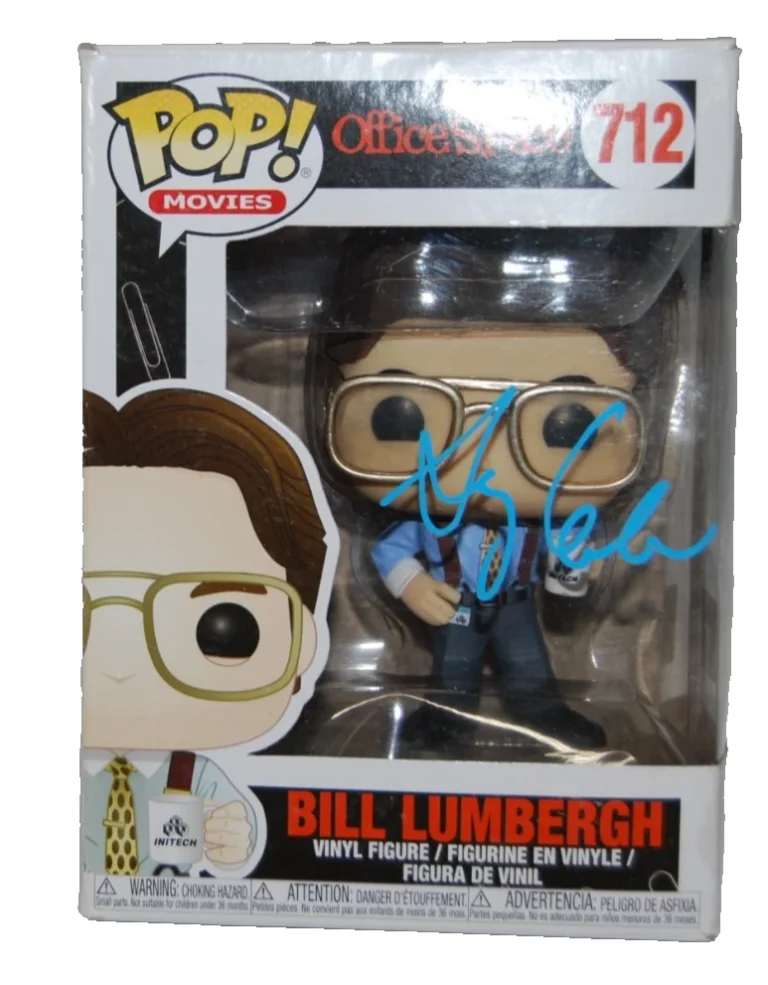 GARY COLE signed (OFFICE SPACE) Bill Lumbergh Funko Pop #712 BECKETT BY085878
