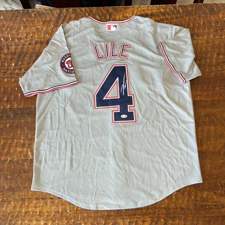 Daylen Lile Signed Washington Nationals Jersey JSA Coa Autographed