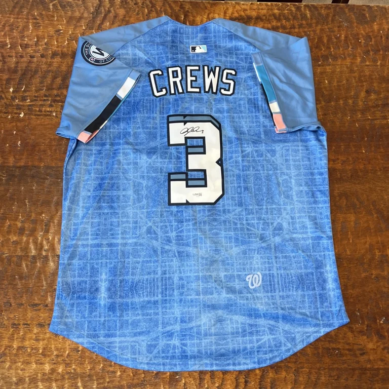 Dylan Crews Signed Washington Nationals Jersey JSA Coa Autographed