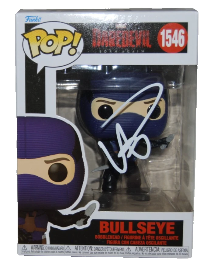 WILSON BETHEL signed (DAREDEVIL) BULLSEYE Funko Pop #1546 BECKETT BY085865