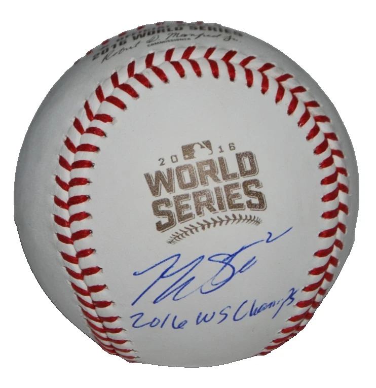 TOMMY LA SELLA signed (CHICAGO CUBS) 2016 World Series OML ball BECKETT BY085913