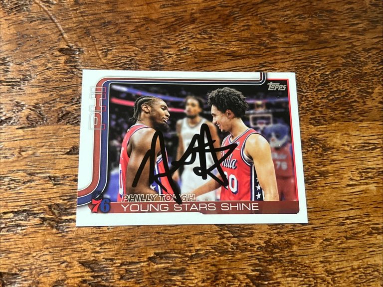 Nick Nurse IP Signed 2025-26 Topps Philadelphia 76ers Team Card Autographed