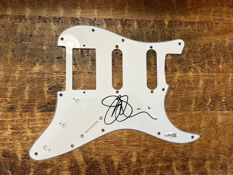 Joe Satriani Signed Electric Guitar Pickguard JSA Coa Autographed Chickenfoot