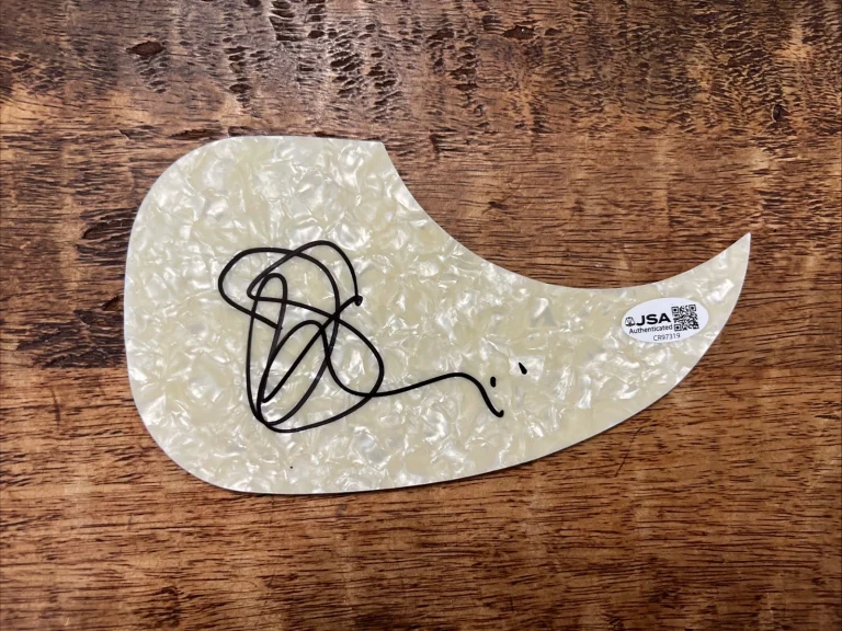 Joe Satriani Signed Guitar Pickguard JSA Coa Autographed Chickenfoot