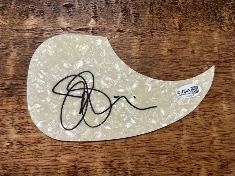 Joe Satriani Signed Guitar Pickguard JSA Coa Autographed Chickenfoot