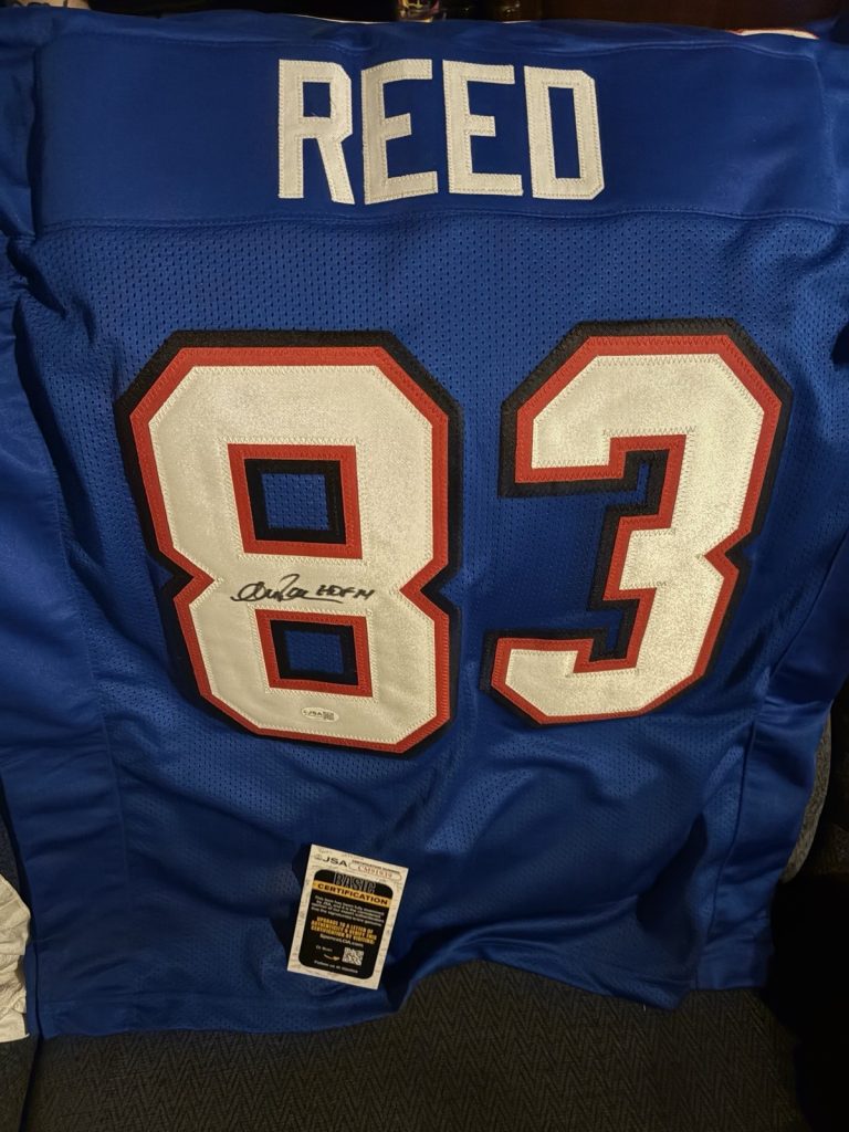 Andre Reed SIGNED Buffalo Bills Jersey Stitch XL JSA Authenticated COA