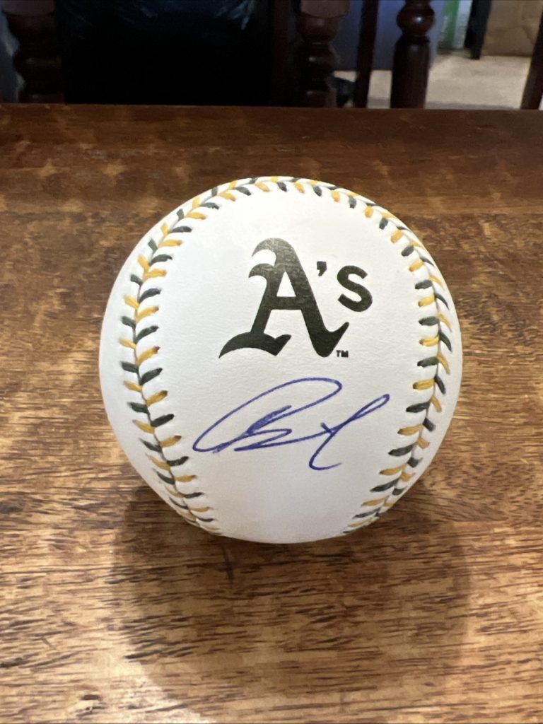 Shotaro Morii Signed Athletics Logo Baseball JSA Coa Autographed A’s