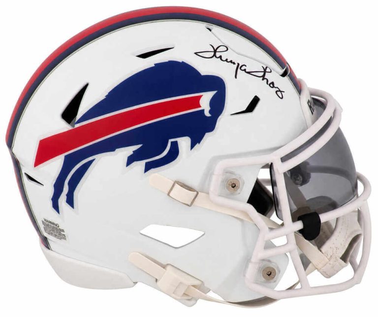 Thurman Thomas Signed Bills Riddell Mid-Size MIDI SpeedFlex Helmet -SCHWARTZ COA
