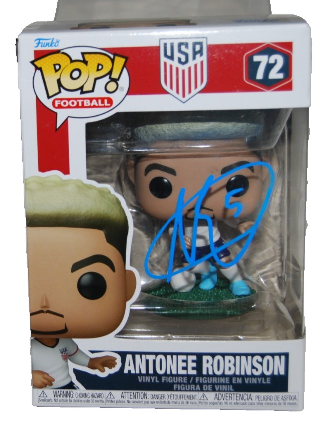 ANTONEE ROBINSON signed (TEAM USA) Soccer Funko Pop #72 BECKETT BY085892