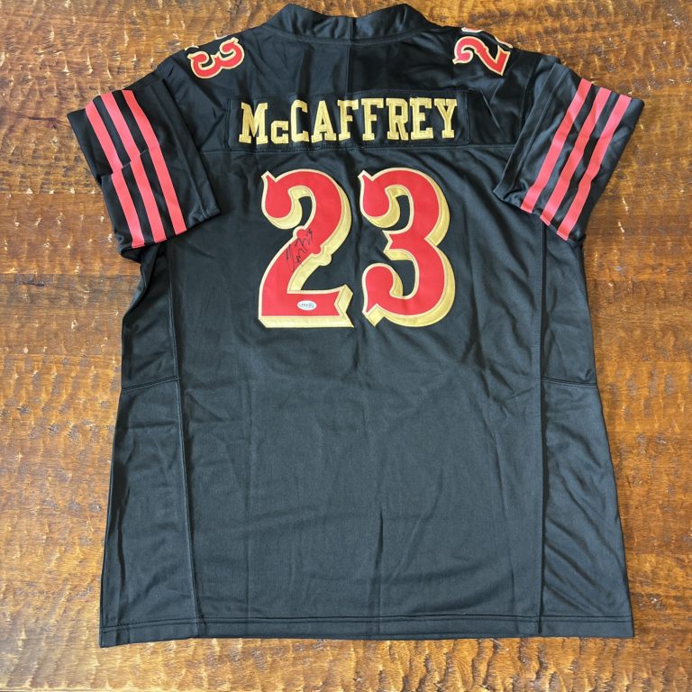 Christian McCaffrey Signed San Francisco 49ers Jersey JSA Coa Autographed