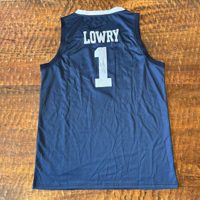 Kyle Lowry Signed Villanova Wildcats Jersey JSA Coa Autographed