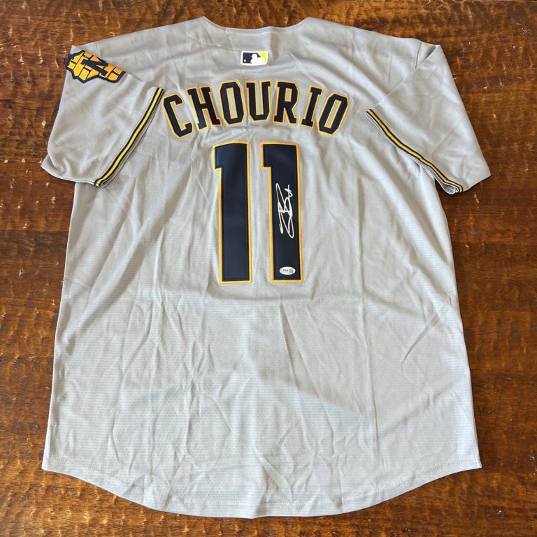 Jackson Chourio Signed Milwaukee Brewers Jersey JSA Coa Autographed