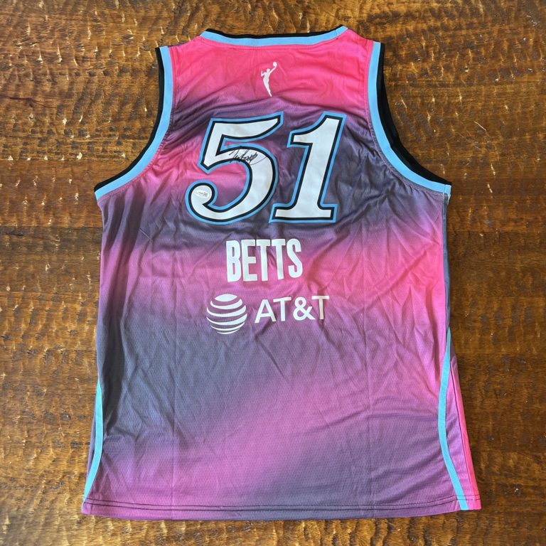 Lauren Betts Signed Washington Mystics Jersey JSA Coa Autographed WNBA