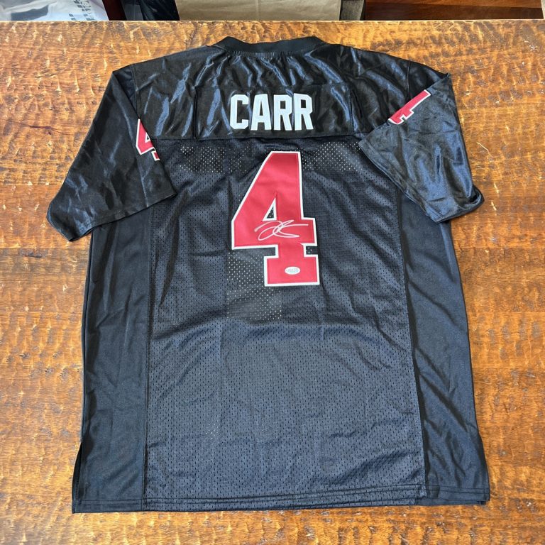 Derek Carr Signed Fresno State Bulldogs Jersey JSA Coa Autographed