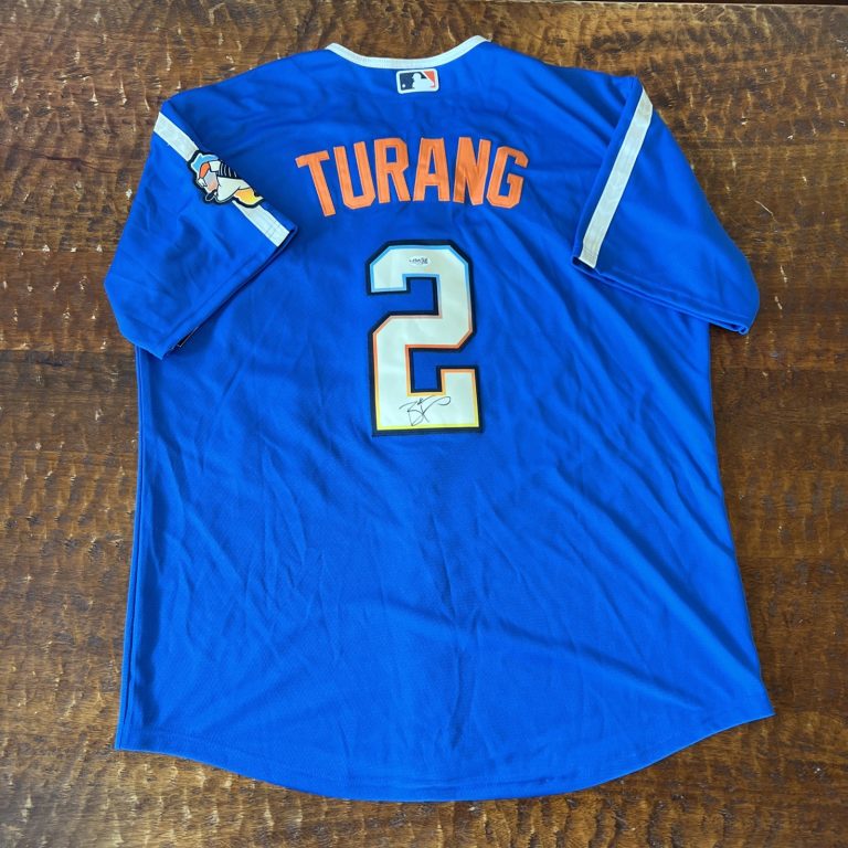 Brice Turang Signed Milwaukee Brewers Jersey JSA Coa Autographed