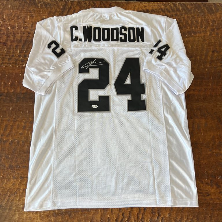 Charles Woodson Signed Oakland Raiders Jersey JSA Coa Autographed