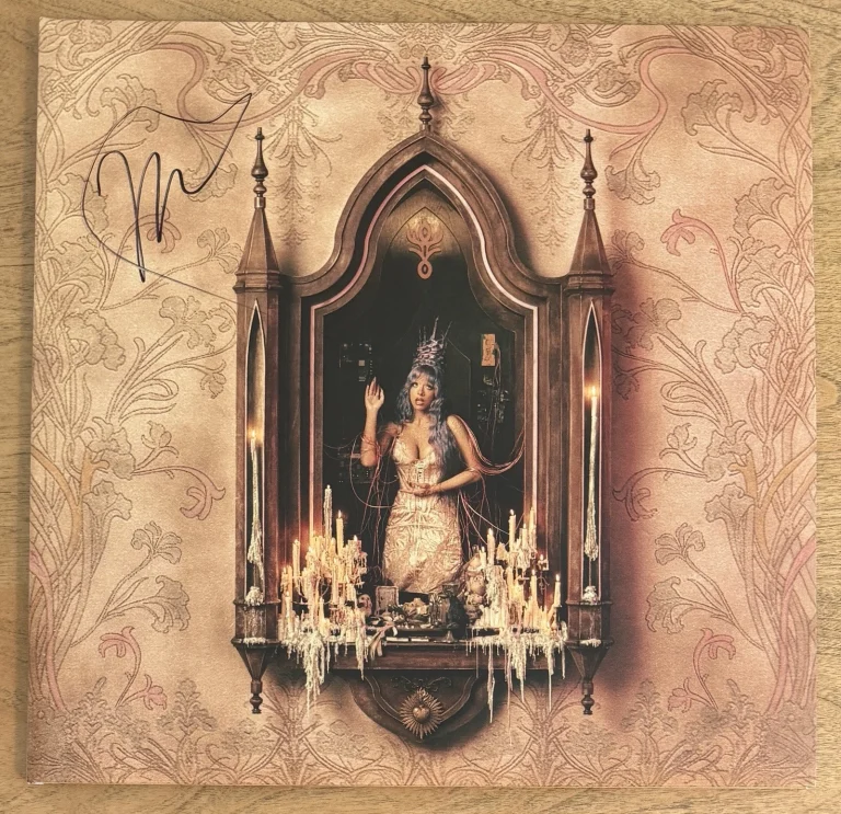 SIGNED LP JACKET COVER Melanie Martinez Hades Aura Blue Vinyl 2LP Autograph Auto