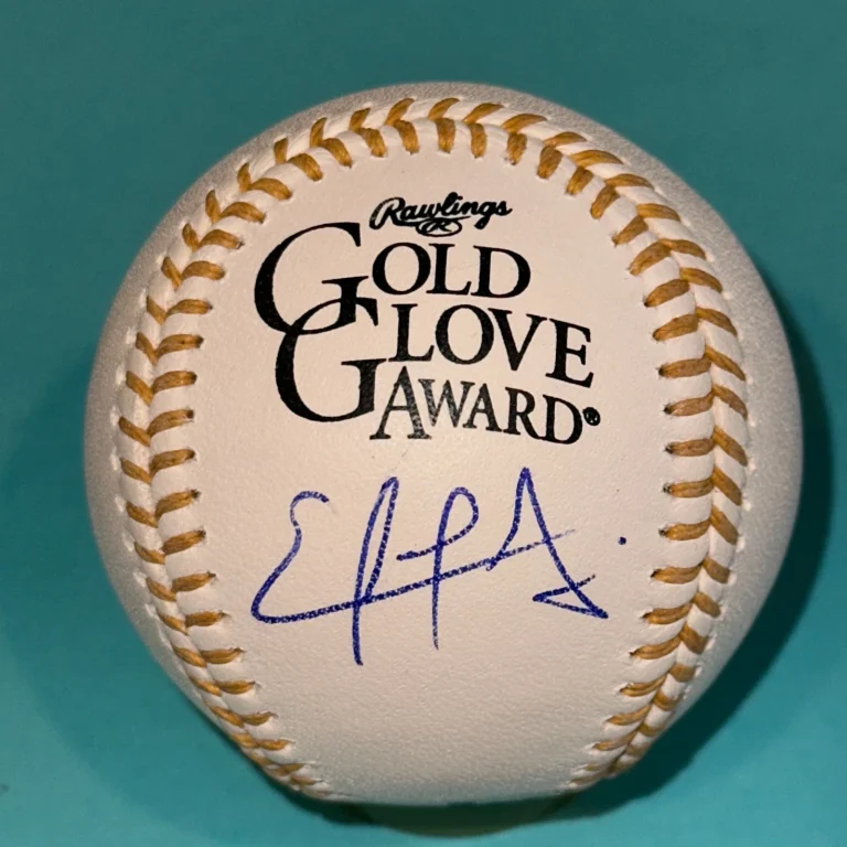 EZEQUIEL TOVAR (Rockies) Signed Official MLB GOLD GLOVE Baseball Beckett BAS
