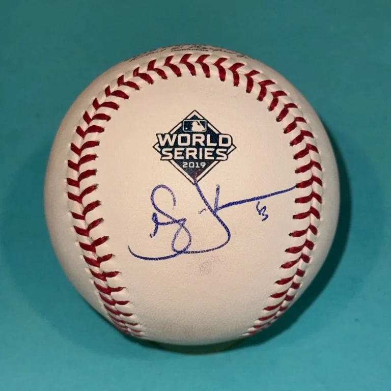 SEAN DOOLITTLE (Nats) Signed Official 2019 WORLD SERIES Baseball Beckett (BAS)