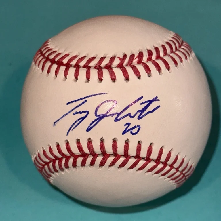 TROY JOHNSTON (Colorado Rockies) Signed Official MLB Baseball Beckett (BAS)