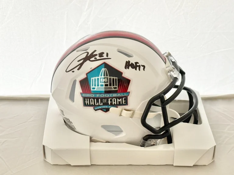 LaDainian Tomlinson Chargers signed Hall of Fame mini helmet + HOF JSA Witnessed