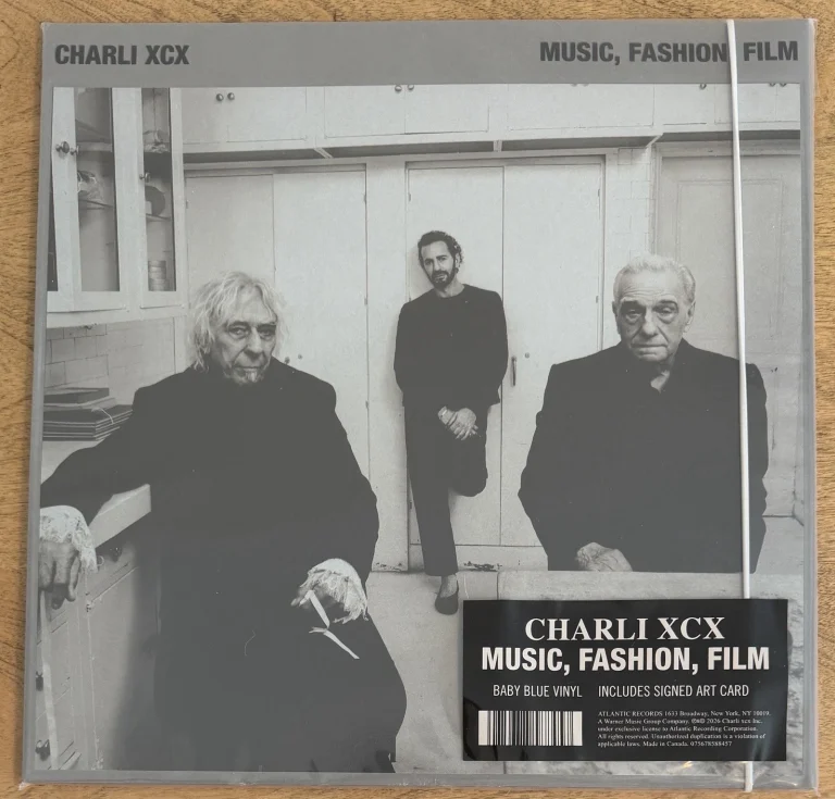 CHARLI XCX Music, Fashion, Film SIGNED Art Card Baby Blue Vinyl LP NEW SEALED